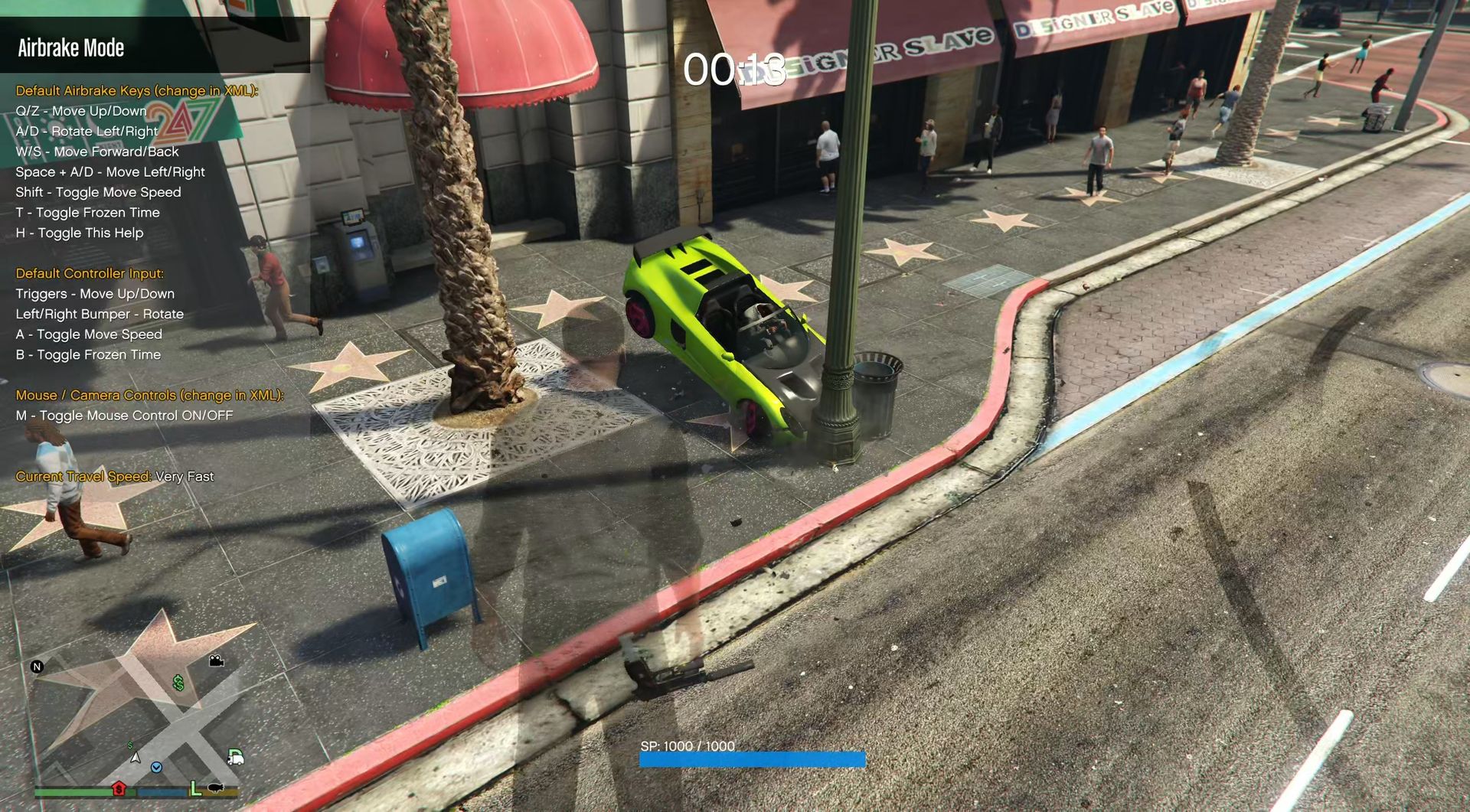 تصادف ماشین در GTA 5.