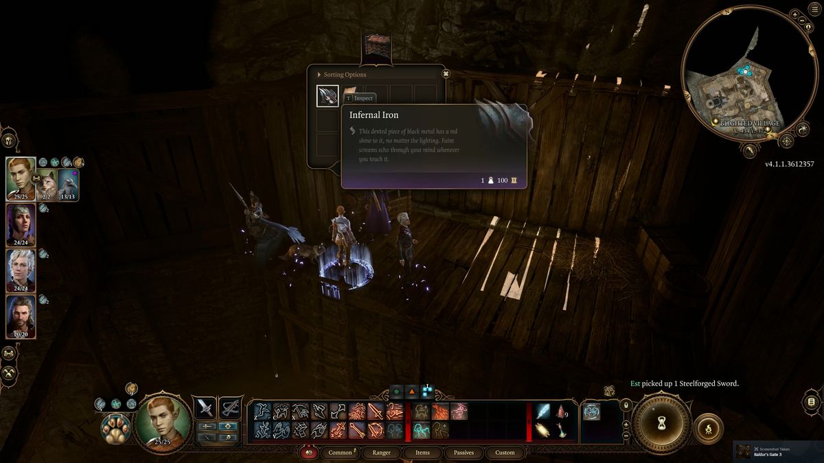 Baldur's Gate 3 Infernal Iron - Blighted Village