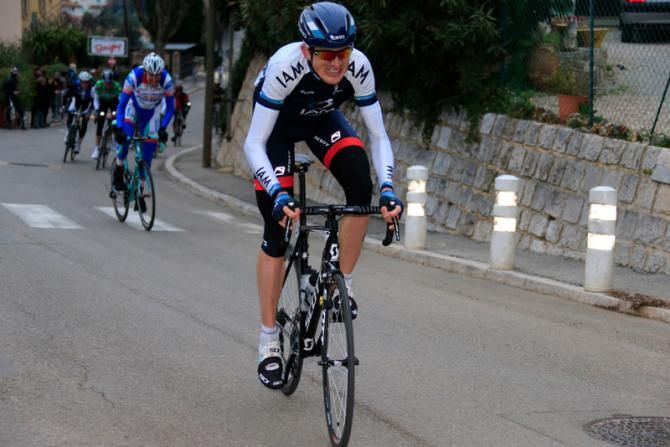 Gustav Larsson (IAM Cycling) gets a gap on his rivals