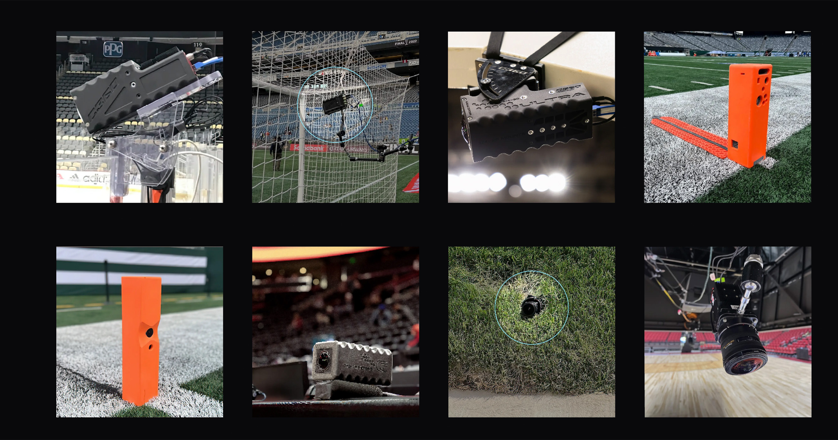 a diagram showing the different use cases of a specialized sports camera.