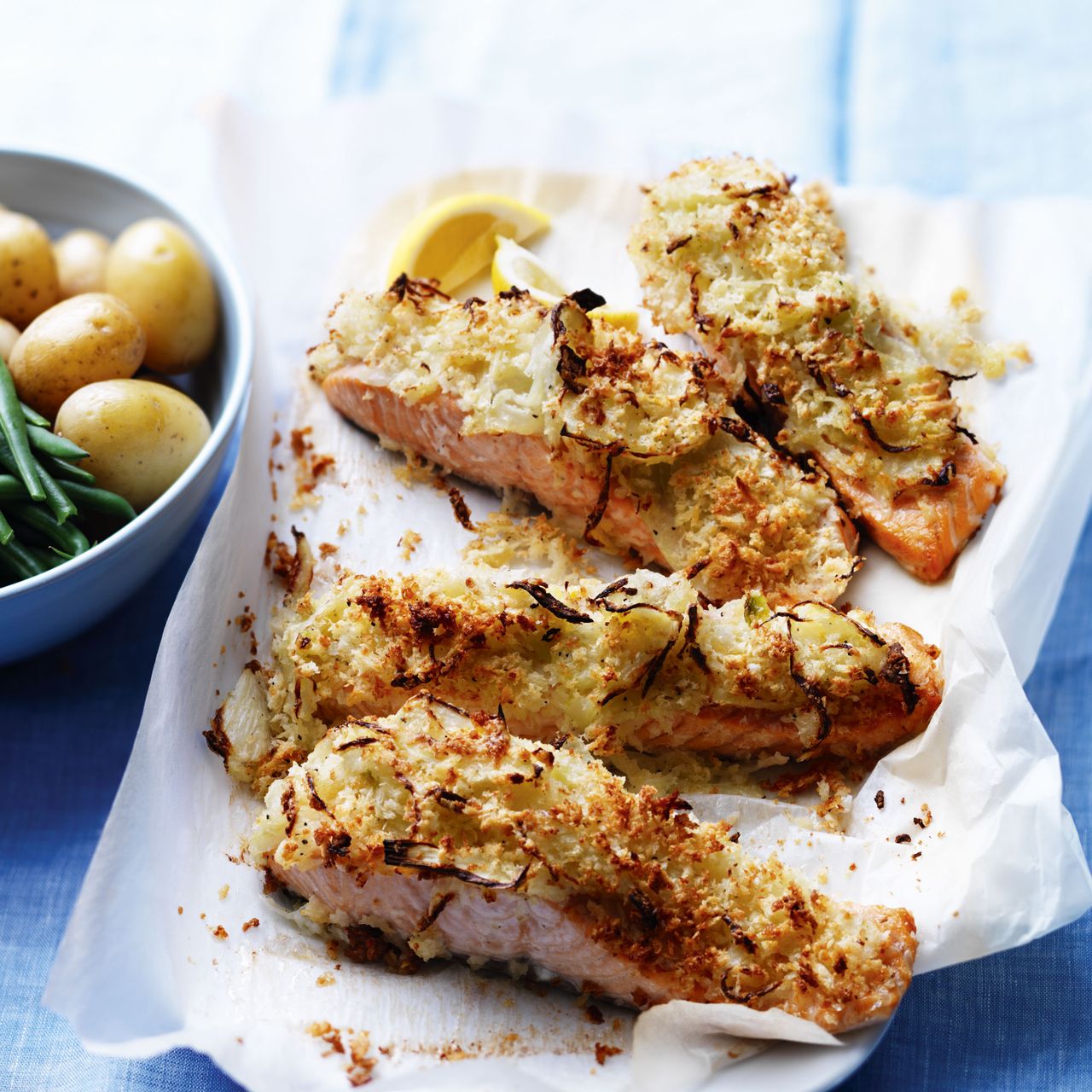 Photo of Salmon with a parmesan and fennel crust