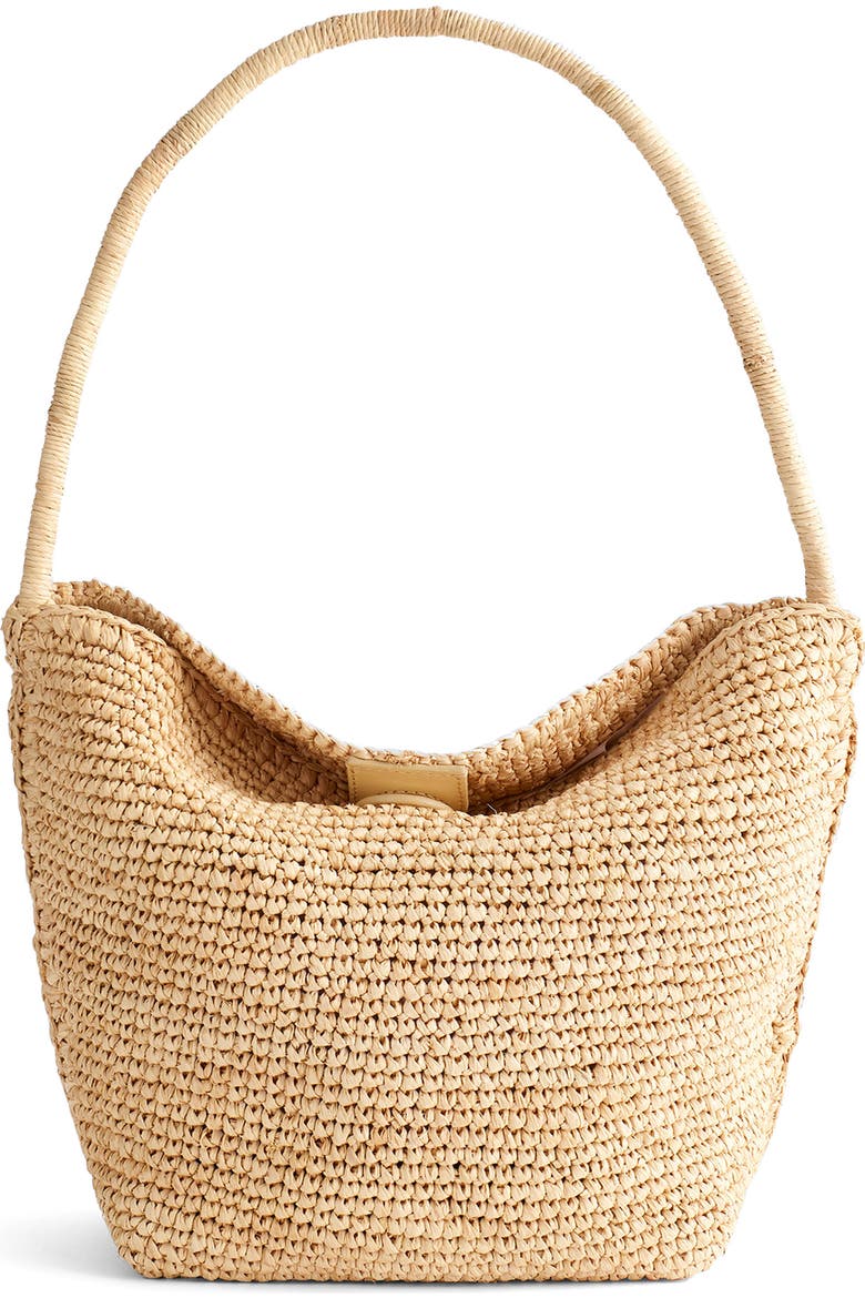 The Signature Woven Raffia Shoulder Bag