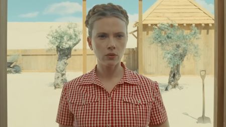 Scarlett Johansson as Cousin Hilda in The Phoenician Scheme.