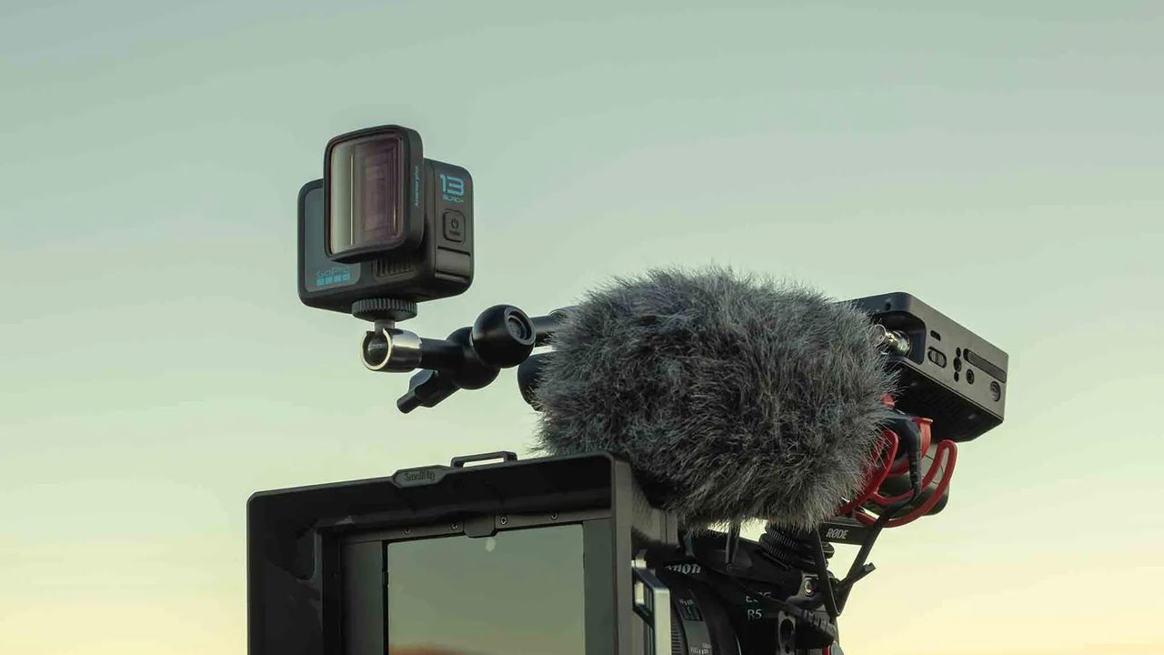 The Anamorphic Lens Mod mounted on the GoPro HERO13 Black