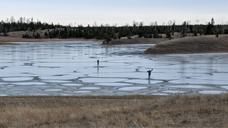 Lake Chance in canada a soda lake that could represent Darwin's 'warm little ponds' where life on Earth got started