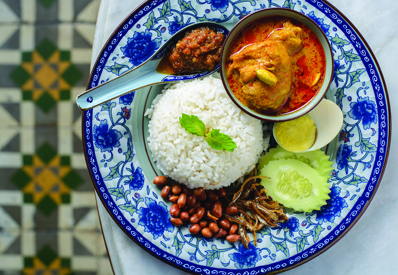plate of nasi lemak