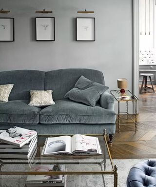 Bobby Berk's tips on styling small spaces- grey living room