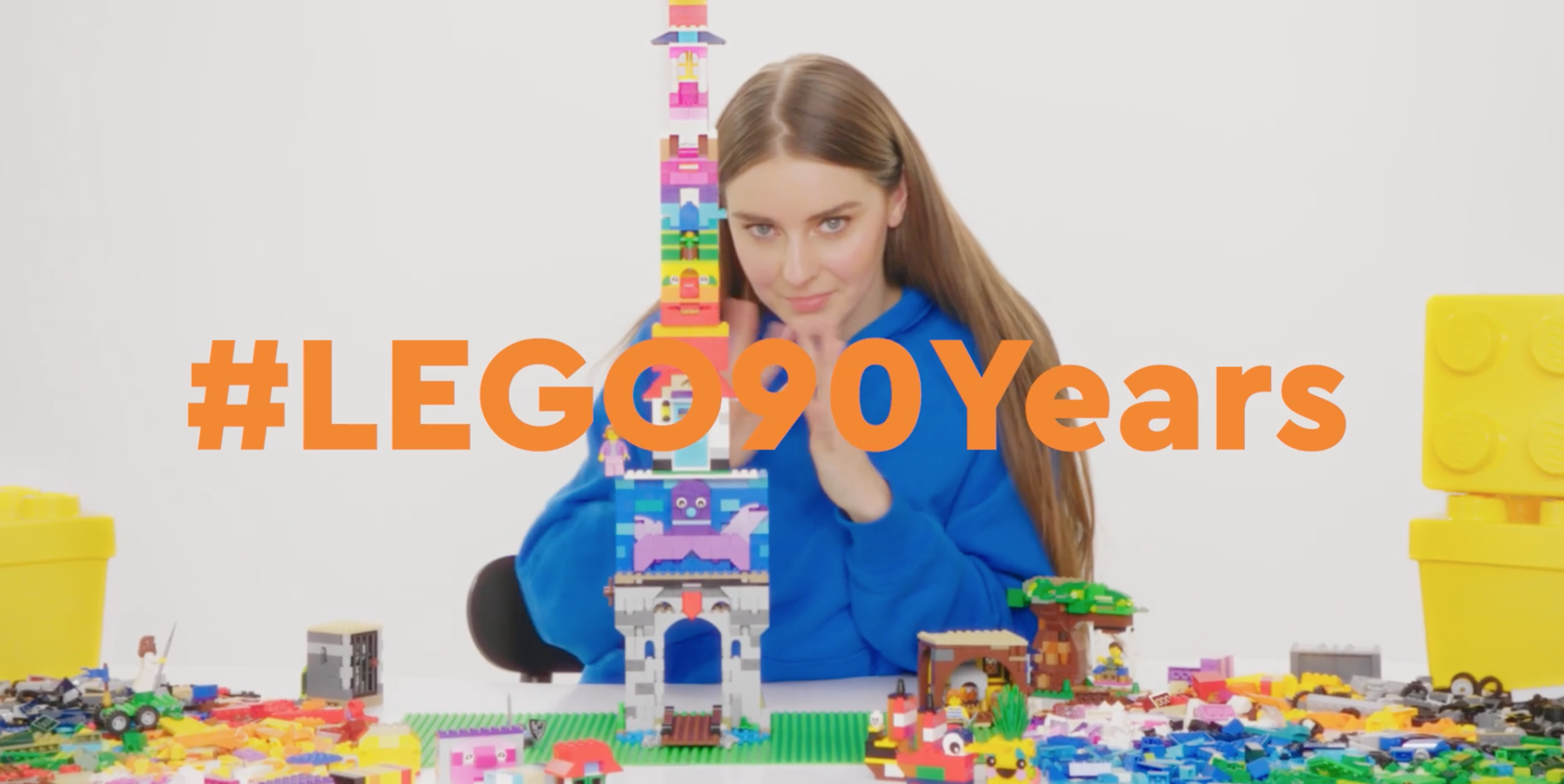 A screenshot of the #Lego90years