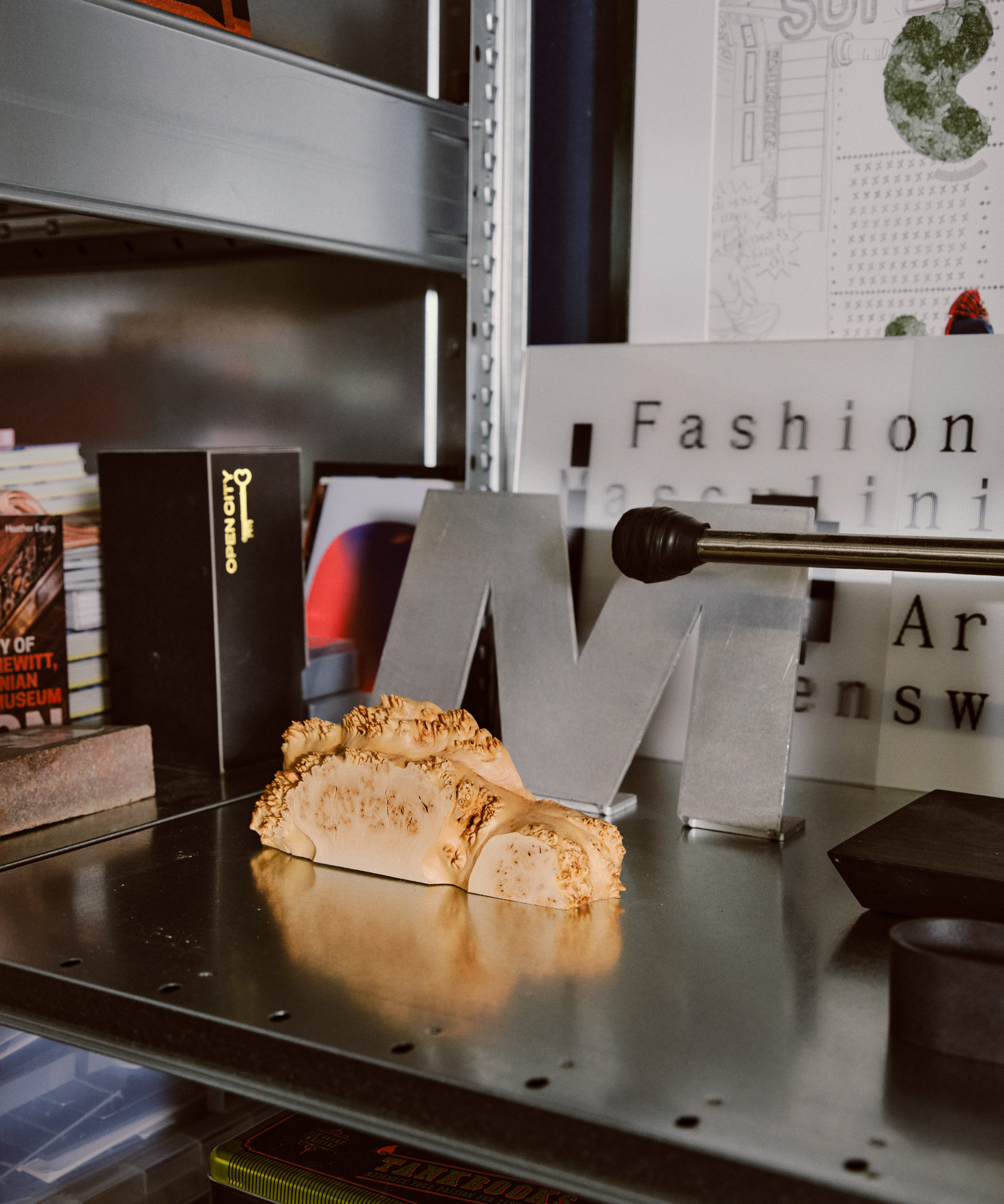 works by Jayden Ali and the interior of his studio JA Projects in London