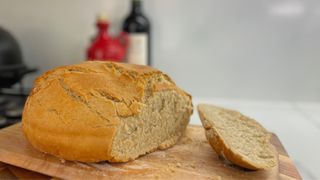 Bread made in the Le Creuset Cast Iron Oval Casserole Dish