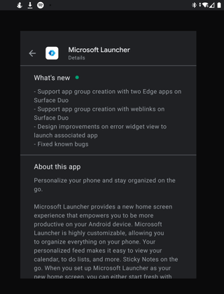 Microsoft Launcher Beta Update