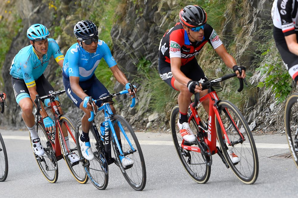 Nairo Quintana in action during stage 5 at Tour de Suisse