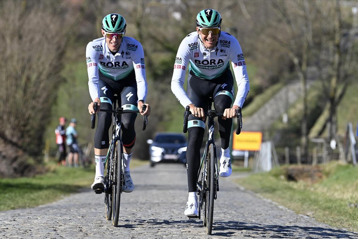 Omloop Het Nieuwsblad 2021 75h Edition Training Flanders Classics 25022021 Marcus Burghardt GER Bora Hansgrohe photo Nico VereeckenPNBettiniPhoto2021