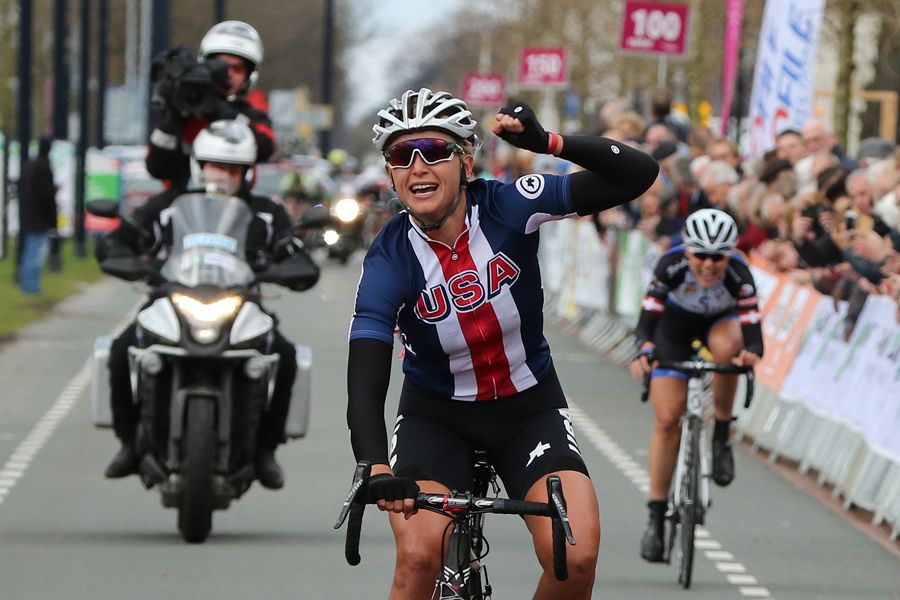 Allie Dragoo (USA) wins stage 3 of the Energiewacht Tour