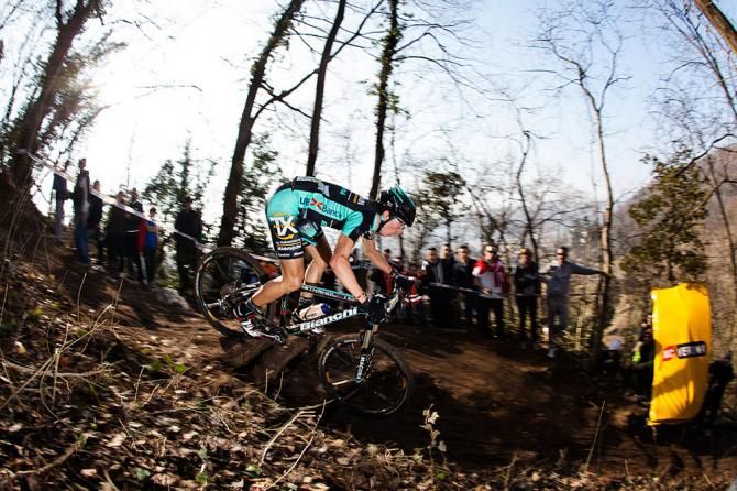 Tony Longo (TX Active Bianchi) at the GP d&rsquo;Inverno in Tregnago