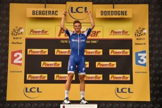 Marcel Kittel on the podium after winning stage 10 of the Tour de France