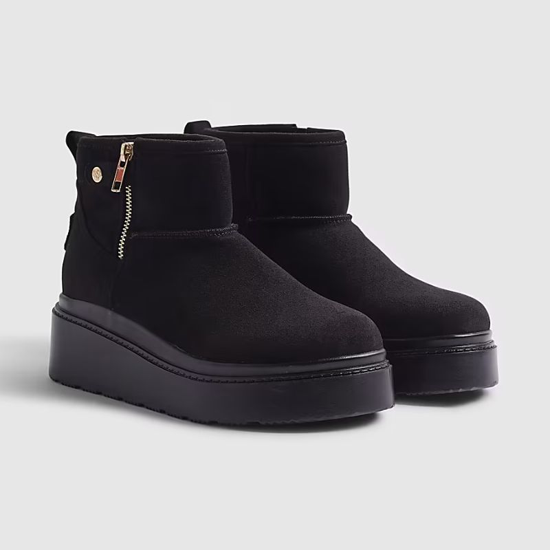 black river island wedge sole ugg boots lookalike
