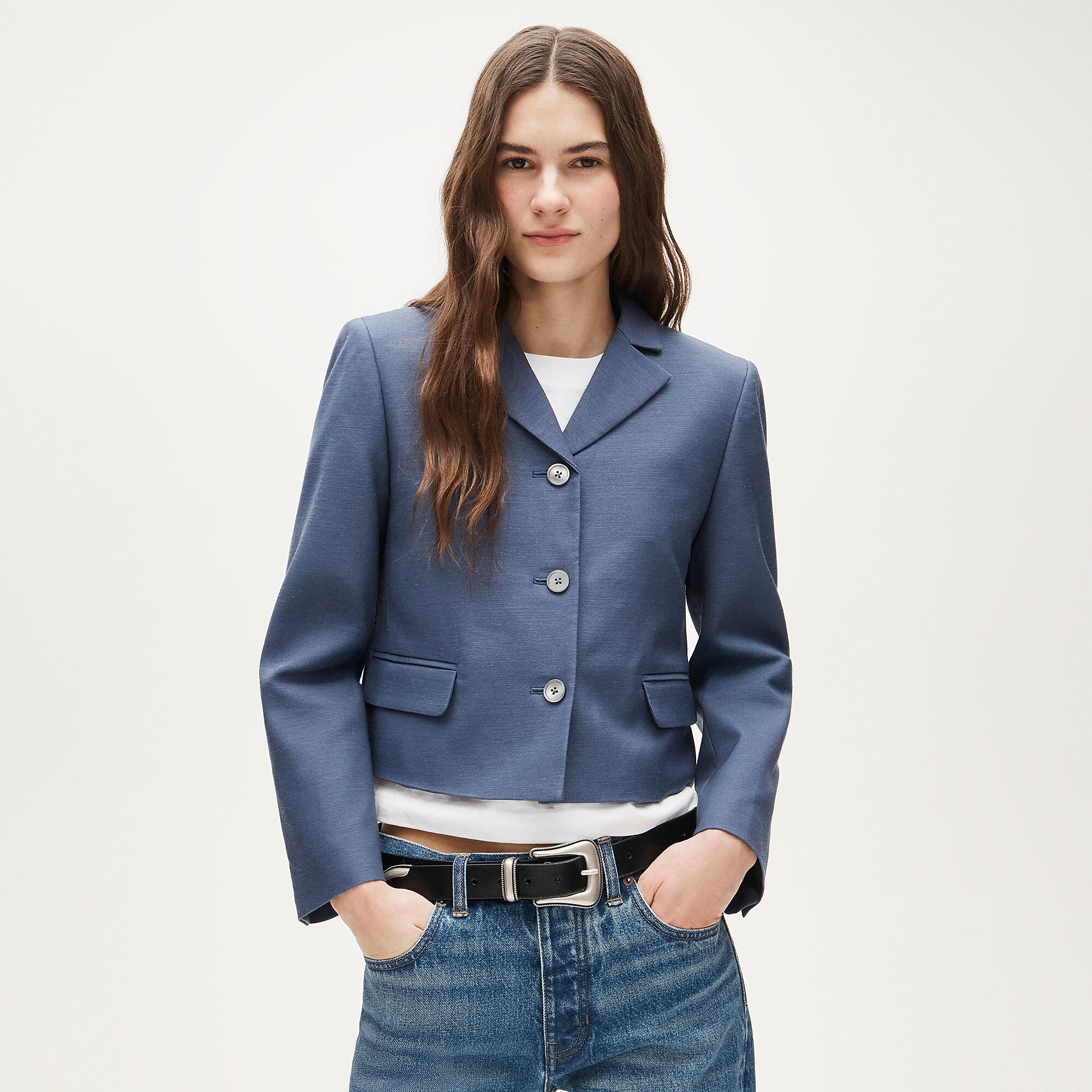 J.Crew, Lenore Lady Blazer in Gramercy Linen Blend