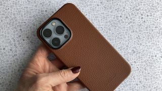 Woonut leather iPhone case