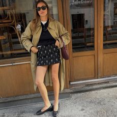 shoe trends Europe: heeled ballet pump