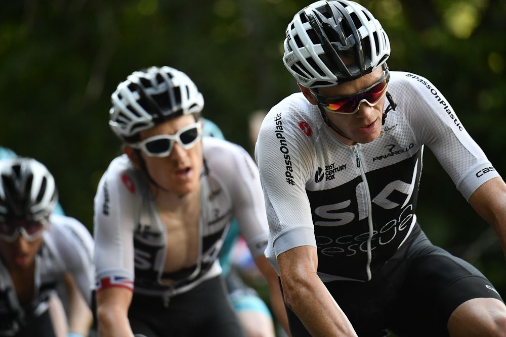 Team Sky's Chris Froome and Geraint Thomas