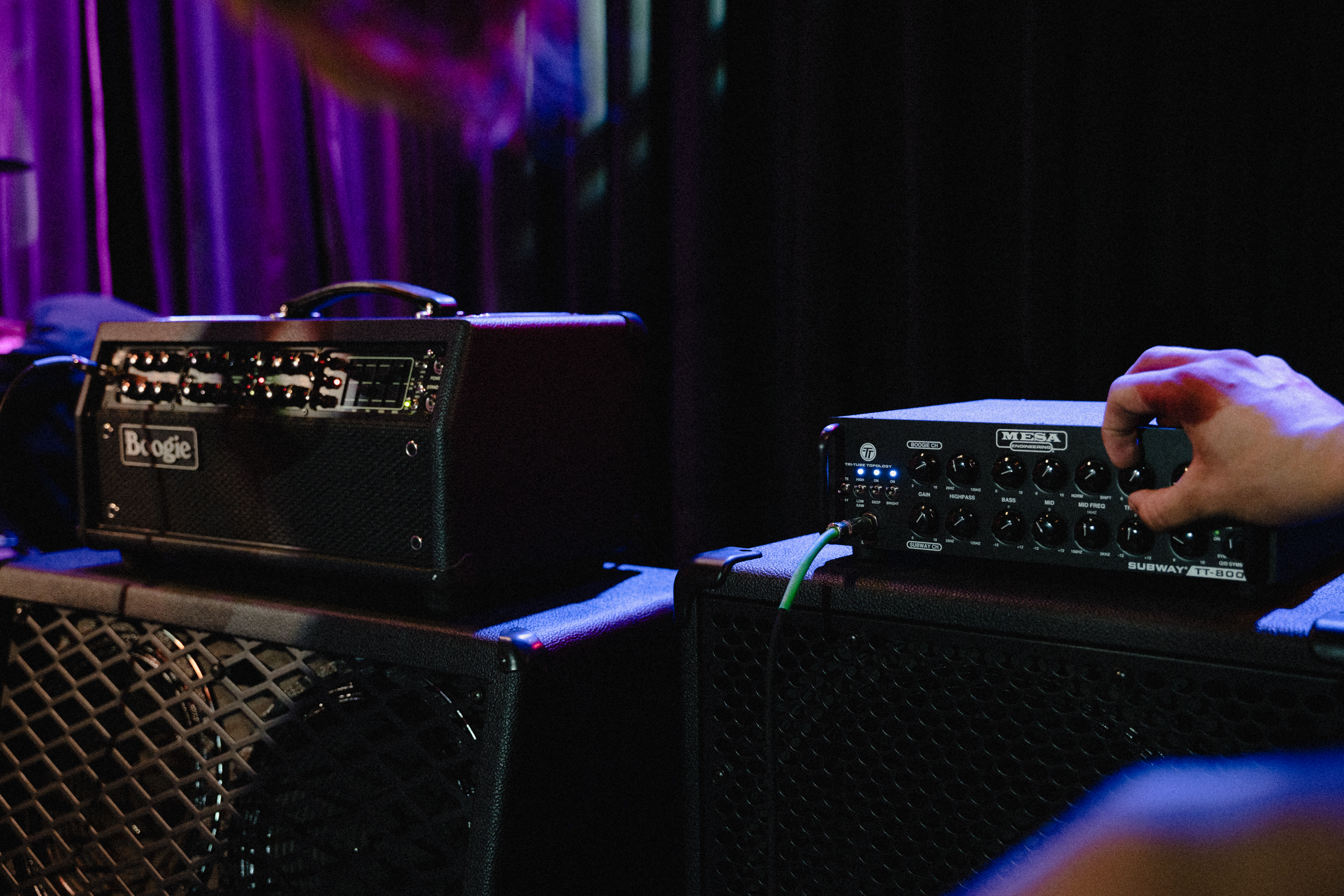 Mesa/Boogie amp heads detail