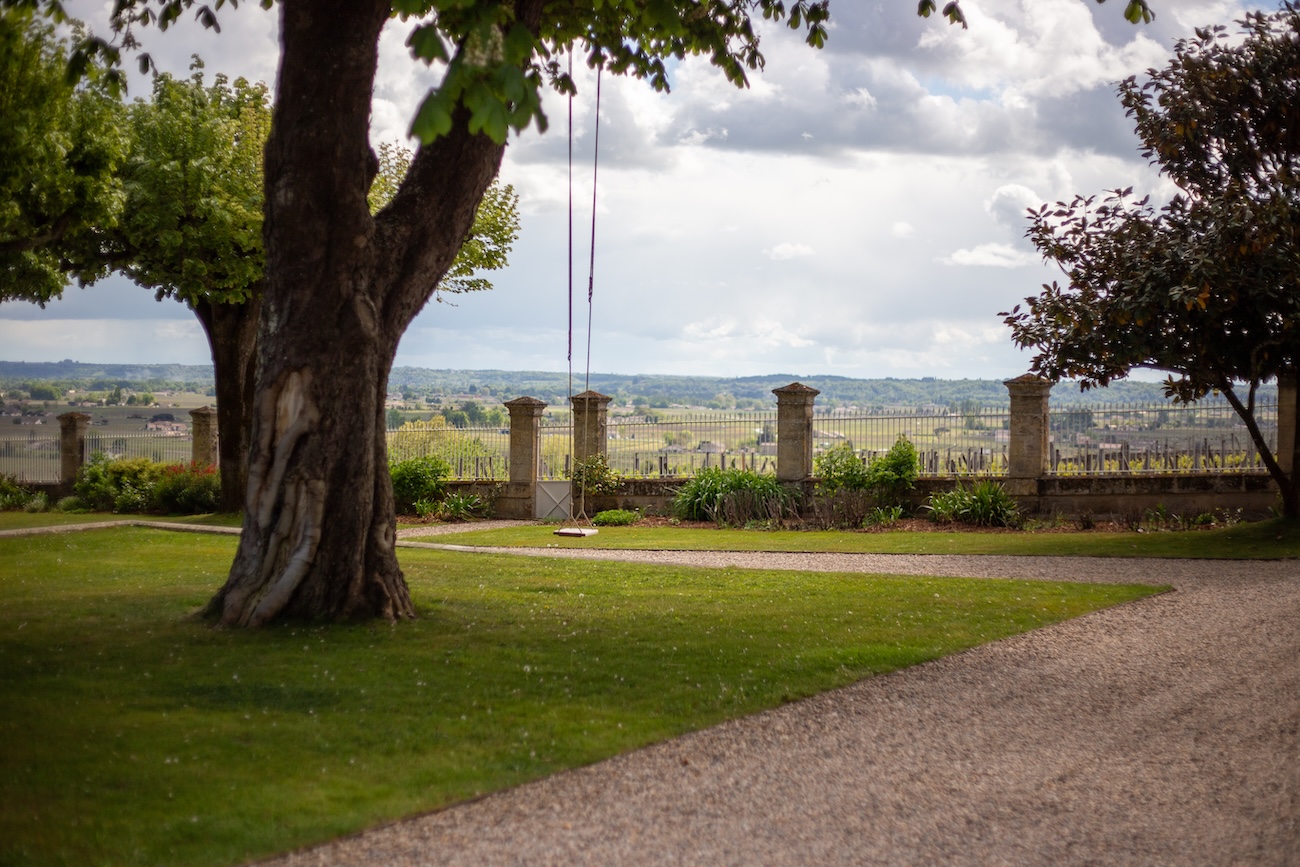 View of St-Emilion landscape from Ch&amp;acirc;teau Ausone