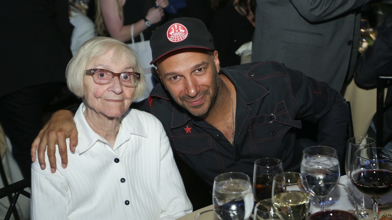 Tom Morello with his mother Mary Morello, May 16, 2016