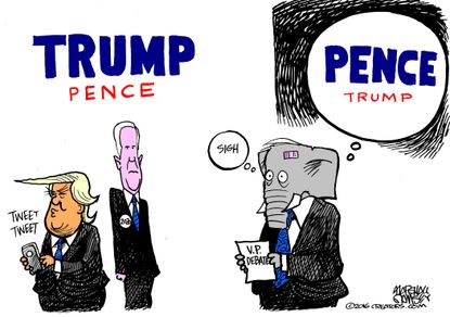 Political cartoon U.S. 2016 election GOP candidates