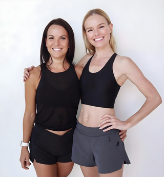 Low impact workout: Kate Bosworth and personal trainer Stephanie Watson