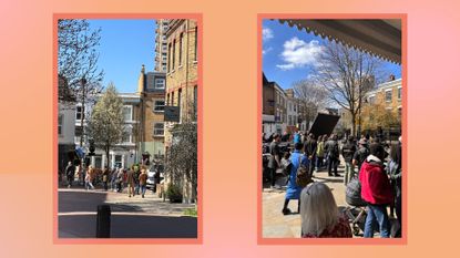 Set of We live in time in Herne Hill, London (UK)