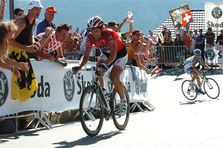 Swiss national champion, Fabian Cancellara (Saxo Bank),rode strongly in his home country