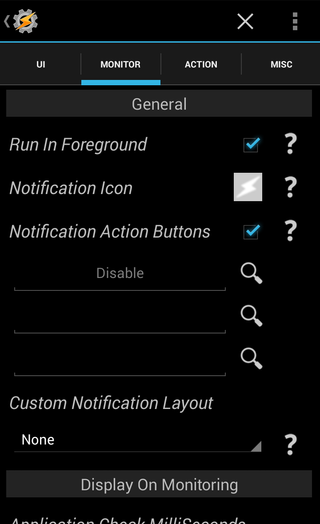 customize notifications and sensor intervals