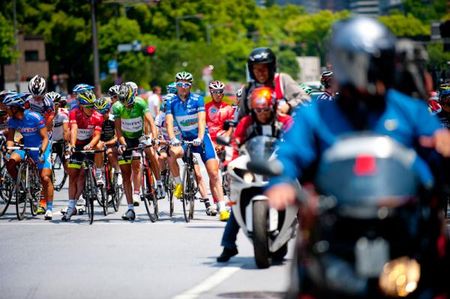Riders await the race start