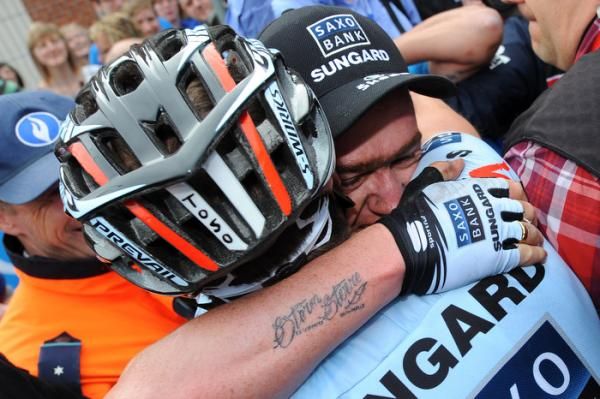 Nuyens has a little inspiration on his forearm