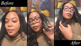 Ariel Baker testing Frederic Malle perfume