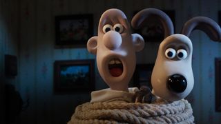 Wallace and Gromit tied up