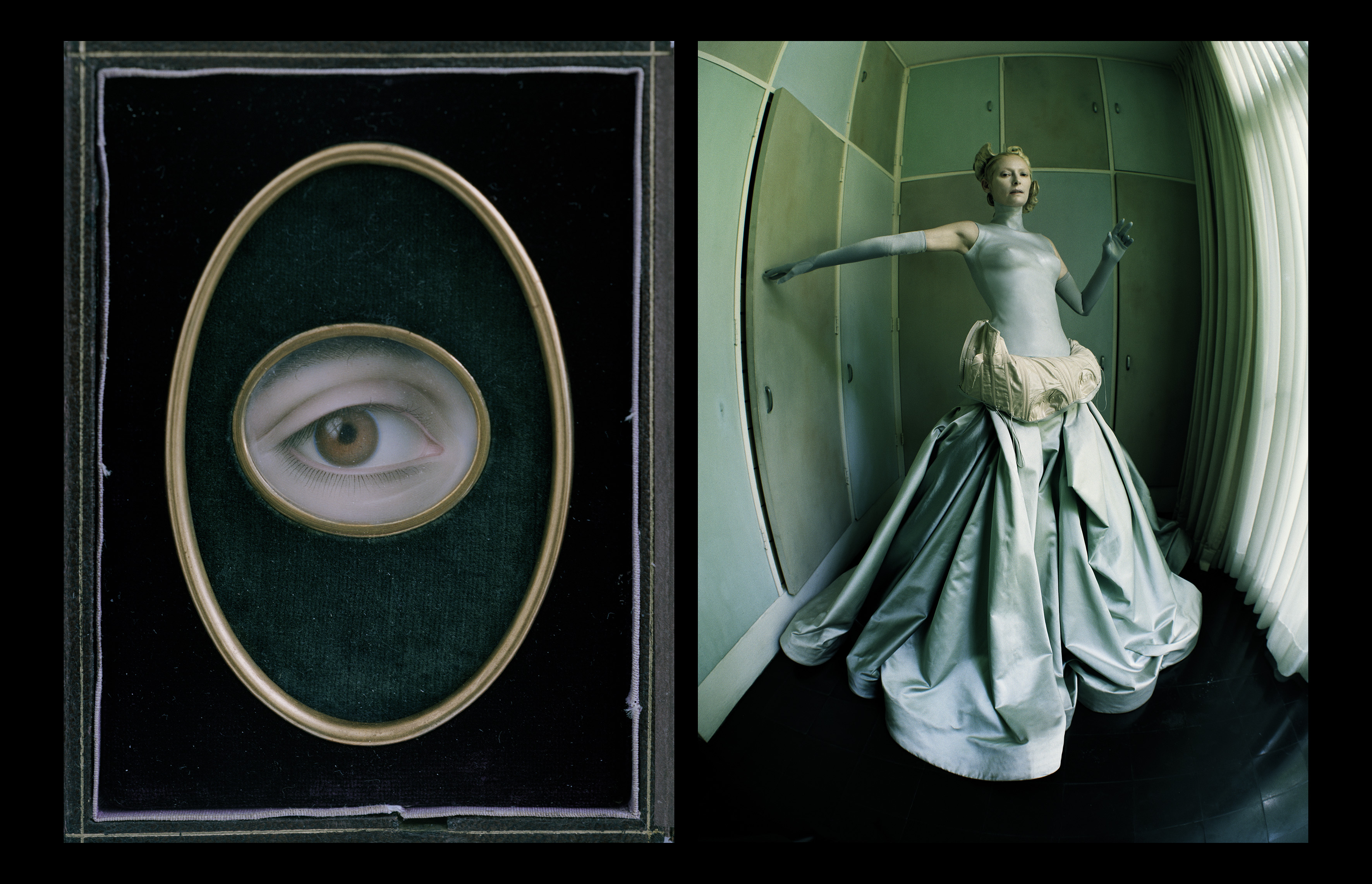 Joseph Sacco&#039;s Oeil de Jeune Femme, 1844 / Tilda Swinton, Fashion: Zac Posen, Francesco Scognamiglio and Gaspar Gloves, Houston, Texas, 2014