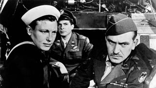 Harold Russell, Dana Andrews and Fredric March in The Best Years of Our Lives