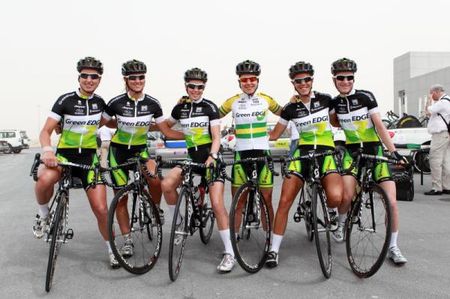 The international debut of the GreenEdge-AIS team