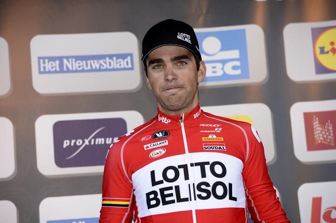 Tony Gallopin (Lotto-Belisol) takes third place on the day
