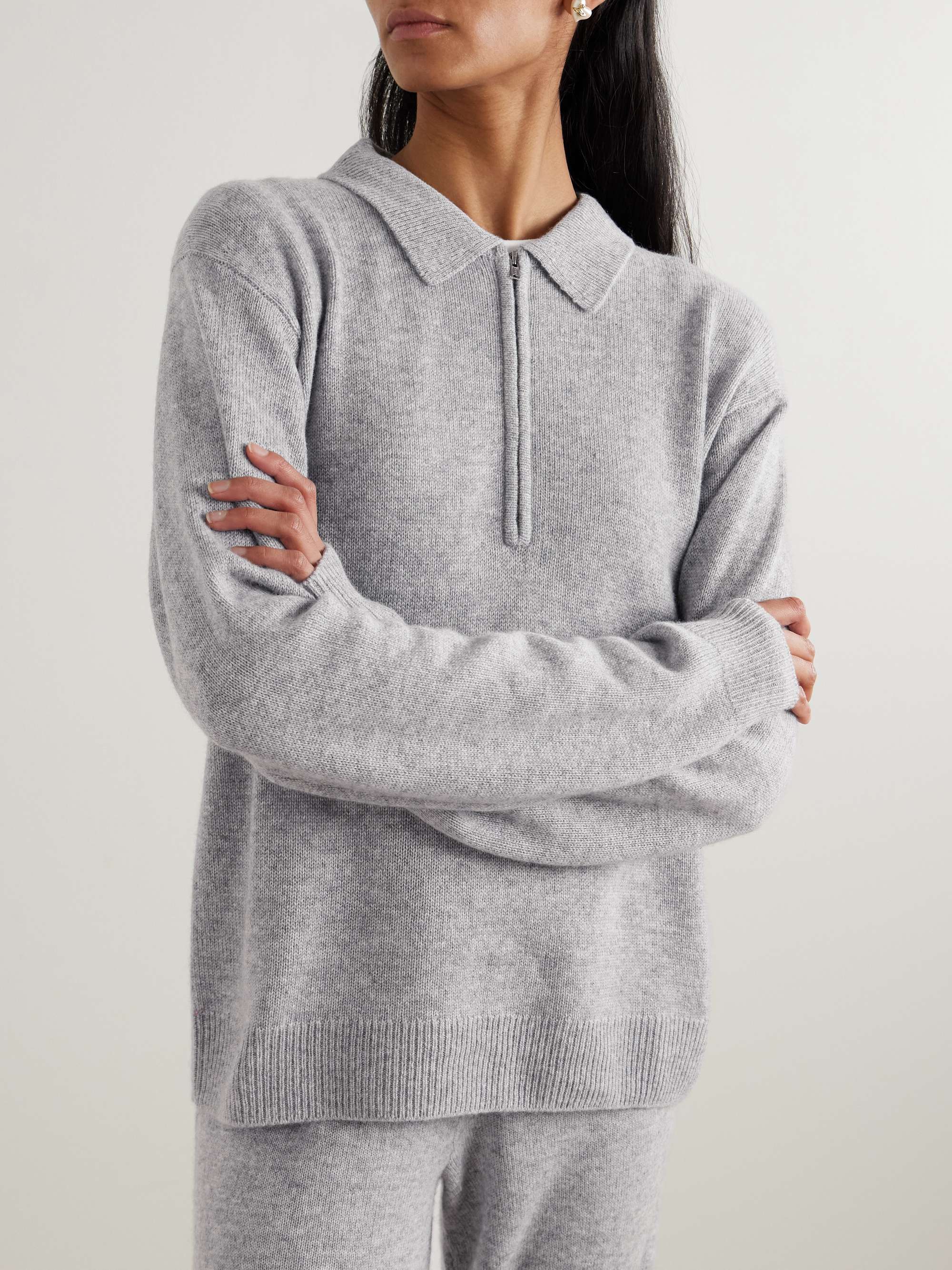 Blaise Cashmere Half-Zip Sweater