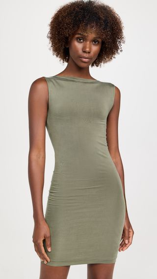 Cupro Jersey Mini Dress