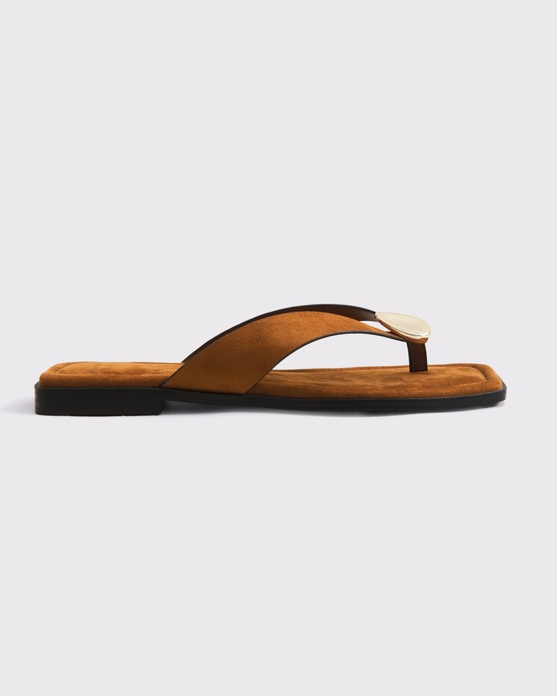 Hardware Accent Thong Sandal