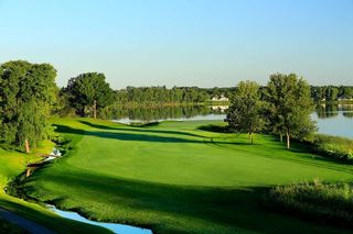 The 7thn fairway on the Ryder Cup course at Hazeltine. Credit: Gatty images