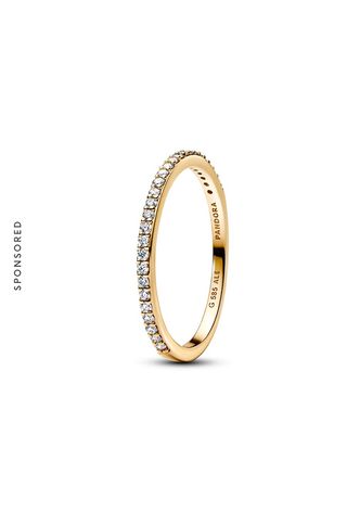 Pandora Era Lab-Grown Diamond Half Eternity Pavé Band Ring