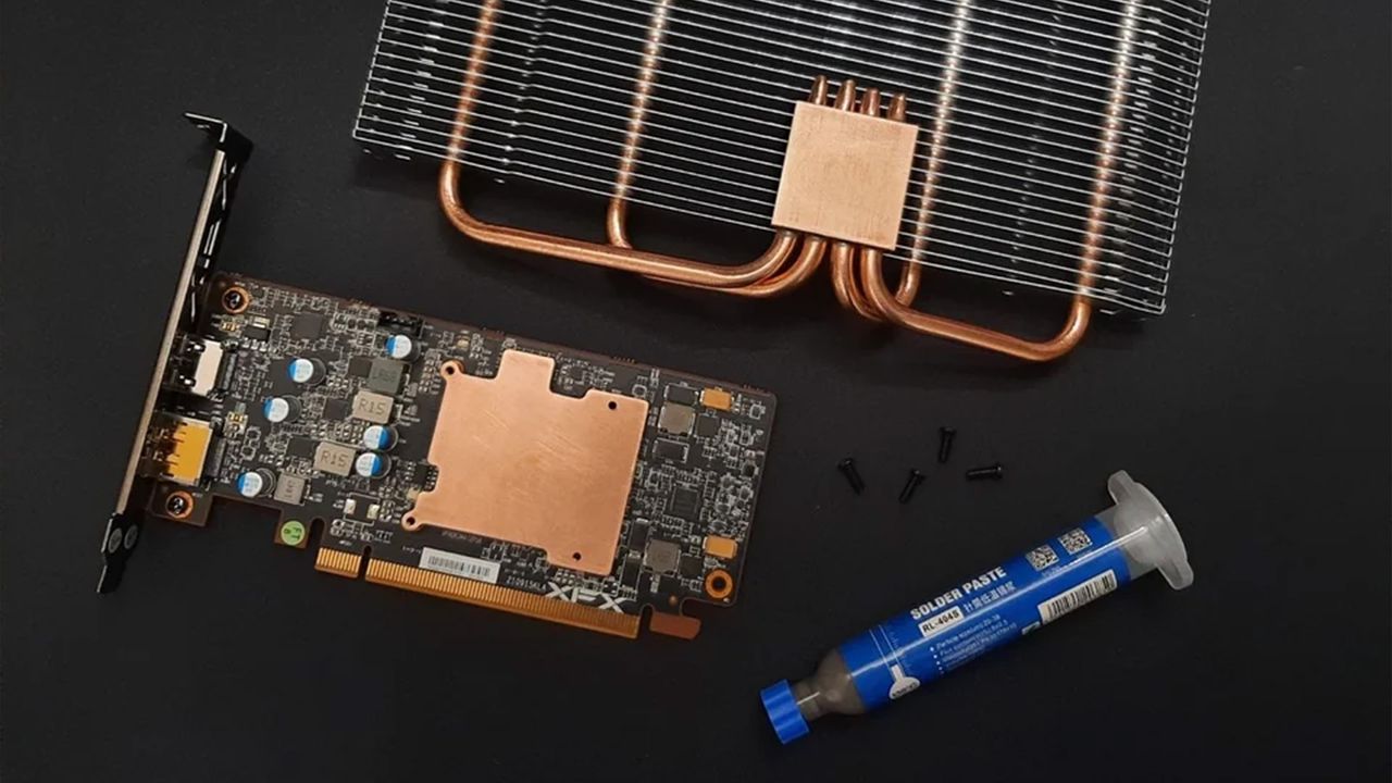 An RX 6400 GPU mod for passive cooling