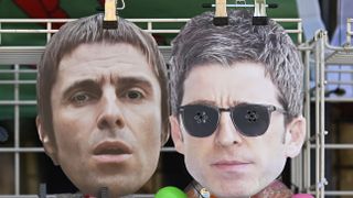 CARDIFF, WALES - JULY 4: Merchandise for sale ahead of the opening night of the Oasis Live '25 Tour at the Principality Stadium on July 4, 2025 in Cardiff, Wales. The long-awaited Oasis reunion tour kicks off tonight in Cardiff. (Photo by Matthew Horwood/Getty Images)