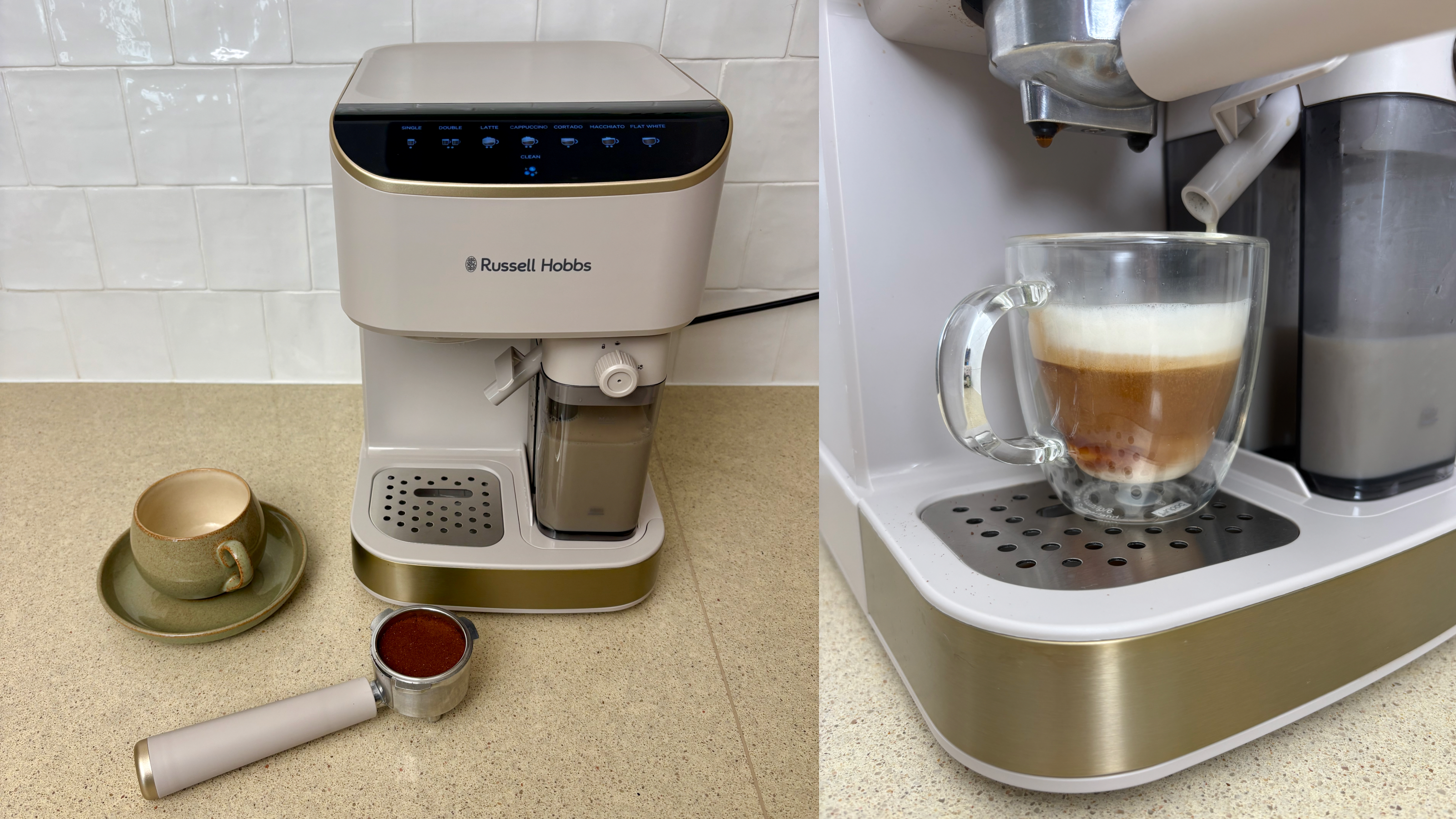 Testing the Russell Hobbs coffee machine 