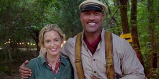 Dwayne Johnson and Emily Blunt in Jungle Cruise